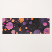 kleurrijke stippen Acryl schilderij stijl met naam Yogamat (Achterkant (horizontaal))