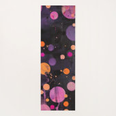 kleurrijke stippen Acryl schilderij stijl met naam Yogamat (Achterkant)