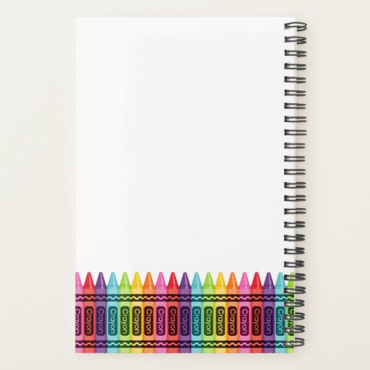 Kleurrijke Stippen Elementaire leerstof Leeg klasl Planner (Achterkant)