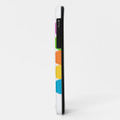 Kleurrijke Stippen Naam 1980s Stijl iPhone Case (Achterkant/links)