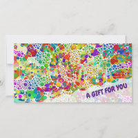 Kleurrijke Stippen Spiralen Hand Schildering 2