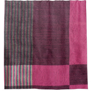 Kleurrijke Stoffenoppervlakte: Hoogste Uitzicht. Douchegordijn