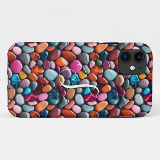 Kleurrijke stonen Case-Mate iPhone case (Achterkant (horizontaal))