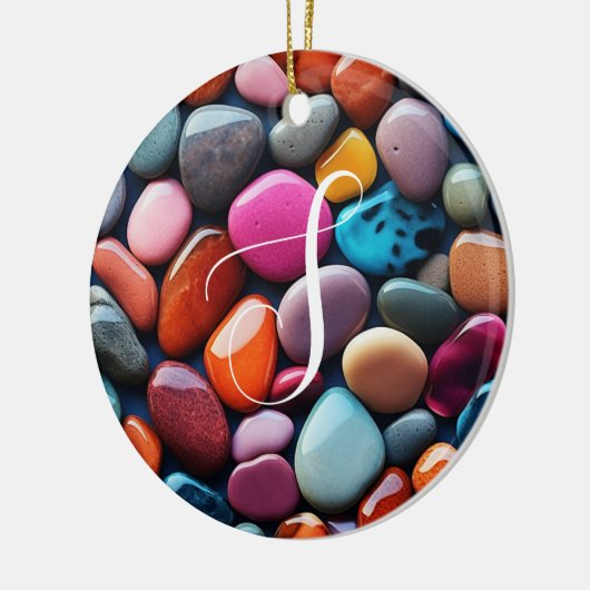 Kleurrijke stonen keramisch ornament (Links)