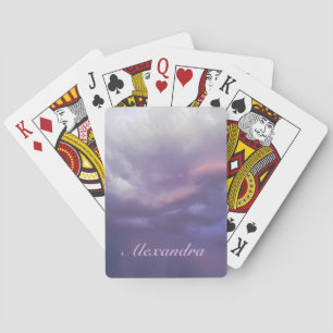 Kleurrijke stormwolken pokerkaarten
