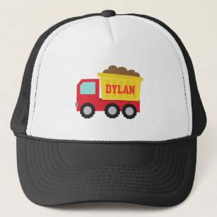 Kleurrijke stortwagen, bouwmaterieel voor jongens trucker pet