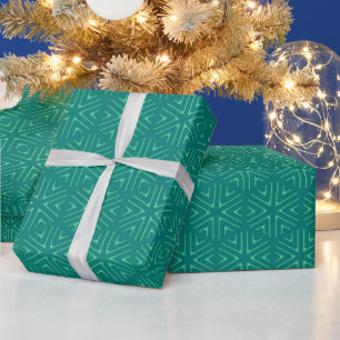 Kleurrijke Stralende Ambachtelijke Feestelijke Ver Cadeaupapier