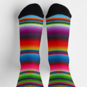 Kleurrijke Streep Crew Sokken (Top)