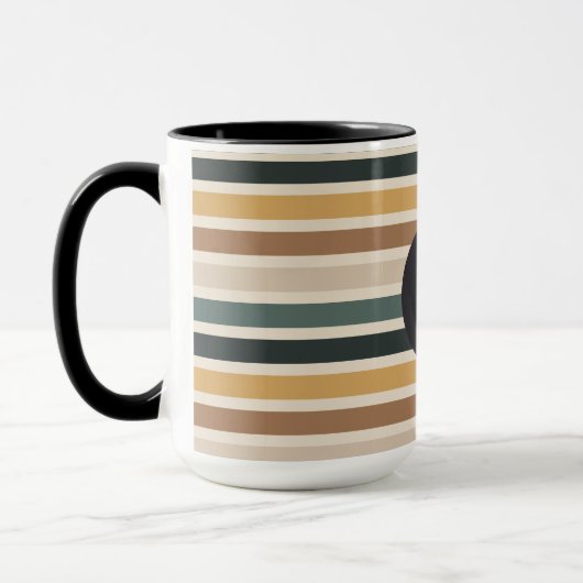 Kleurrijke streep mok (Links)
