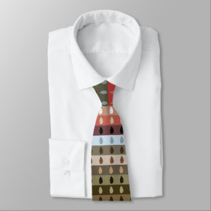 Kleurrijke Streep Tribal Stropdas