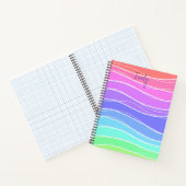 Kleurrijke streepgradiënt notitieboek (Binnen)