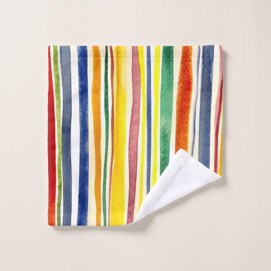 kleurrijke strepen bad handdoek (Wasdoekje)