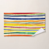 kleurrijke strepen bad handdoek (Handdoek)