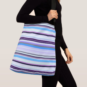 Kleurrijke strepen crossbody tas