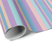 Kleurrijke strepen Deens pastelpatroon Cadeaupapier (Rol Hoek)