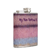 kleurrijke strepen, , leuk brei heupfles (Rechts)