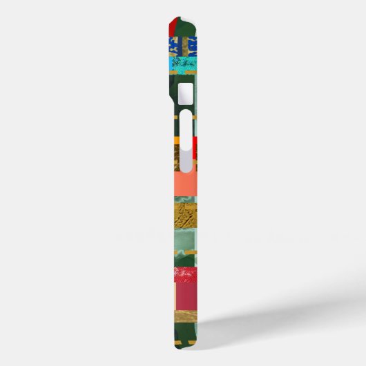 Kleurrijke strepen met haar naam Case-Mate iPhone case (Achterkant / Links)