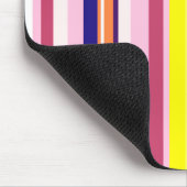 Kleurrijke strepen Mousepad Muismat (Hoek)