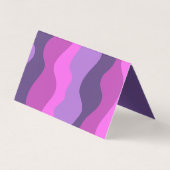 Kleurrijke strepen QR Code Social Media BEDANKT Visitekaartjes (Achterkant)