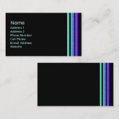 kleurrijke strepen visitekaartje (Voorkant / Achterkant)