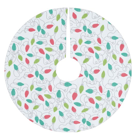 Kleurrijke String Lichten Kerstboom Rok (Voorkant)