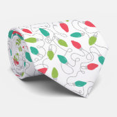 Kleurrijke String Lights Kerst Stropdas (Opgerold)