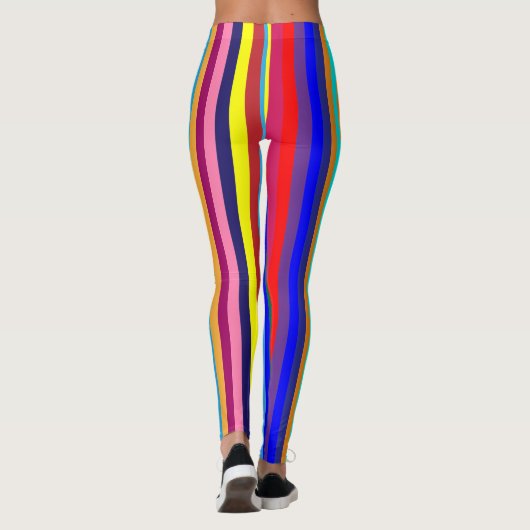 Kleurrijke Stripe Leggings (Achterkant)
