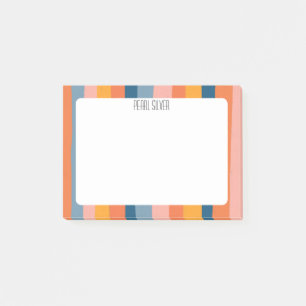 Kleurrijke stripes aangepast grafisch logo op maat post-it® notes
