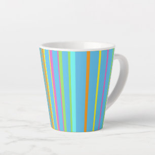 Kleurrijke stripes Cust. BG Mok voor kleurenweerga
