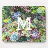 Kleurrijke Succulent Garden Muismat (Voorkant)