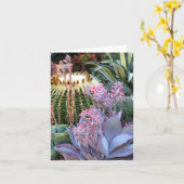 Kleurrijke Succulente Tuin Kaart (Gele Bloem)