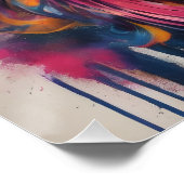 Kleurrijke Sugar Skull no ca Glossy Poster Perfect Poster (Hoek)