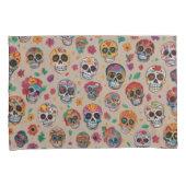 Kleurrijke Sugar Skull Pattern Design Kussensloop (Voorkant-Rechts)