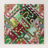 Kleurrijke Suikerstokken Legpuzzel (Horizontaal)