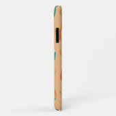 Kleurrijke surfplanken en zonnen tegen goudkleurig Case-Mate iPhone case (Achterkant/rechts)