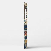  kleurrijke surfposters met surven bus Case-Mate iPhone case (Achterkant / Links)