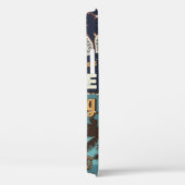  kleurrijke surfposters met surven bus Case-Mate iPhone case (Achterkant / Rechts)