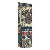 kleurrijke surfposters met surven bus thermosbeker (Geroteerd rechts)