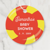 Kleurrijke Sweet Fun Snoep Theme Baby shower Bedankjes Labels (Voorkant)