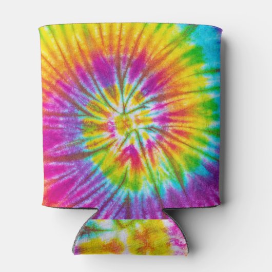 Kleurrijke Swirl Stropdas-Dye Abstract. Blikjeskoeler (Achterkant)