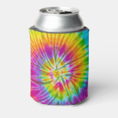 Kleurrijke Swirl Stropdas-Dye Abstract. Blikjeskoeler (Blikje Achterkant)