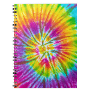 Kleurrijke Swirl Stropdas-Dye Abstract. Notitieboek