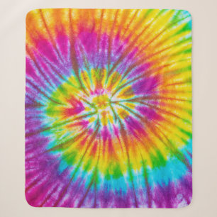 Kleurrijke Swirl Stropdas-Dye Abstract. Sherpa Deken