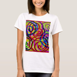 Kleurrijke Swirls T-shirt