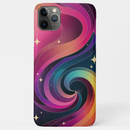 Kleurrijke Swirly Gradient Behang Telefoonhoes iPhone 11 Pro Max Hoesje