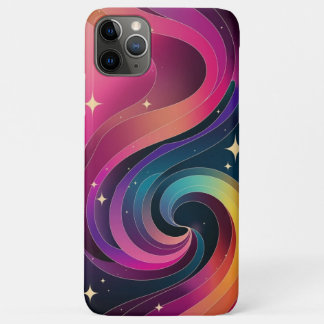 Kleurrijke Swirly Gradient Behang Telefoonhoes iPhone 11 Pro Max Hoesje