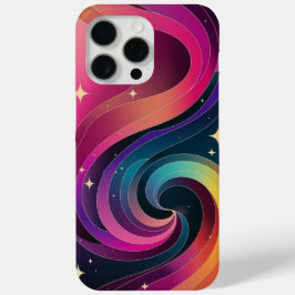 Kleurrijke Swirly Gradient Behang Telefoonhoes iPhone 15 Pro Max Hoesje