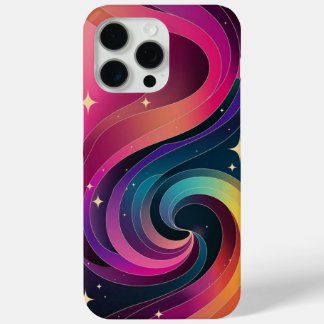 Kleurrijke Swirly Gradient Behang Telefoonhoes iPhone 15 Pro Max Hoesje