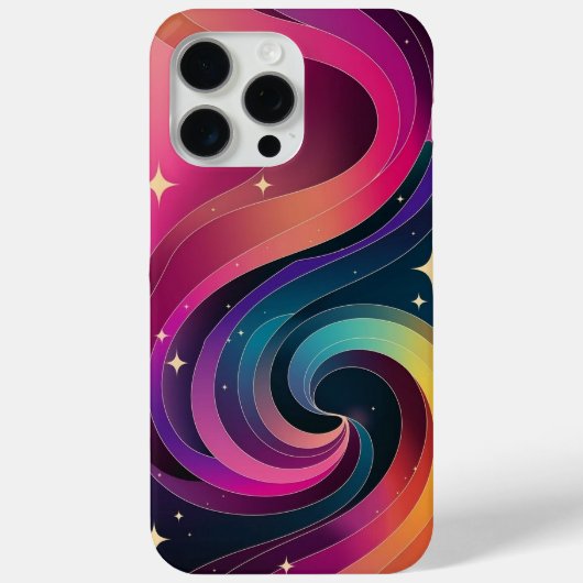Kleurrijke Swirly Gradient Behang Telefoonhoes Case-Mate iPhone Case (Achterkant)