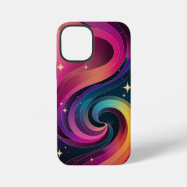 Kleurrijke Swirly Gradient Behang Telefoonhoes iPhone 12 Mini Hoesje